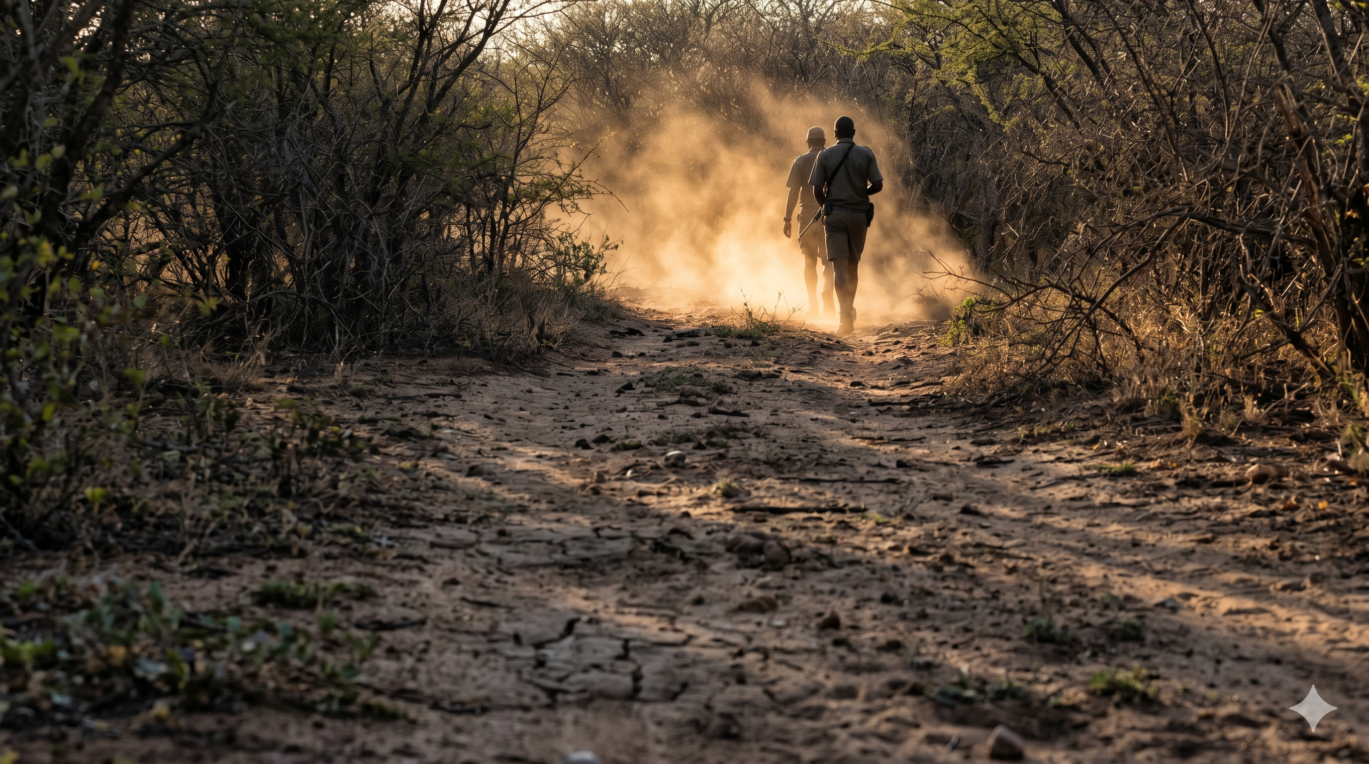 Boma culture and evening fire at Vaalpenskraal lodge camp